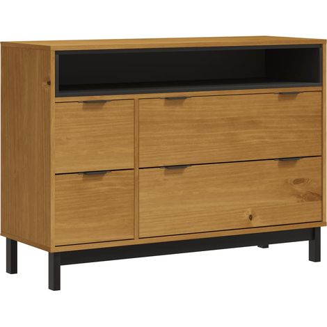 Commode FLAM 110x40x80 cm bois de pin massif