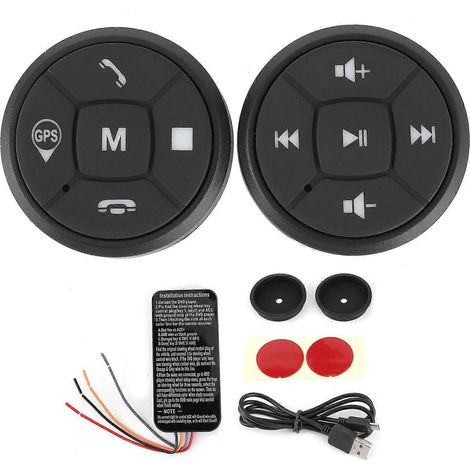 Bouton de commande du volume au volant, interrupteur de la télécommande sans fil GPS (1/4)