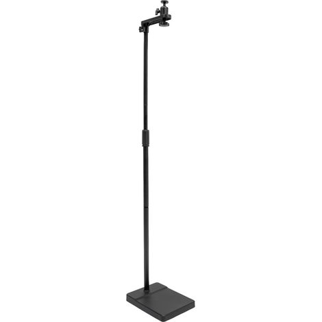 Support De Sol Pour Projecteur - 1 Unité - Métal Et Béton - Rotation 360° Et Hauteur Réglable - Pour Home Cinéma Et Bureau - Noir 122-154 Cm (1/5)