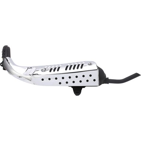 Échappement moto silencieux avec bouclier thermique en acier allié pour Z50 mini pit bike 49-107cc trail dirt (1/5)