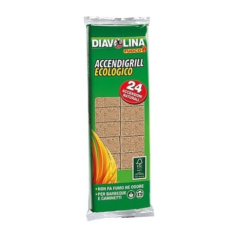 Diavolina 15330 Ökologischer Anzünder, 24 Würfel