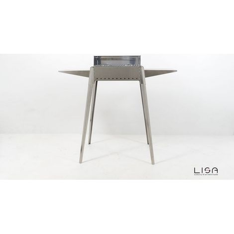 Barbecue Etna mini Gartenterrasse aus Stahl cm 102 x 55 x 85 h (1/5)