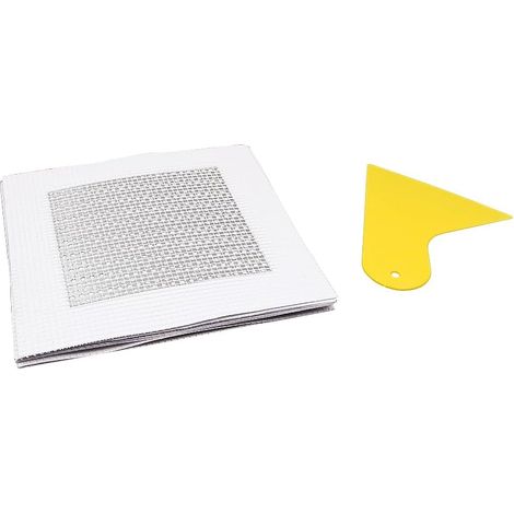 Kit de réparation Murale 8 pièces Kit de réparation de plaques de plâtre pour cloisons sèches en Maille Robuste pour Trou de Plafond (4 po) (1/5)