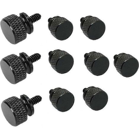 10 Stück/Lot UNC6 -32 M3.5 Handschrauben für GPU-Halterung, Netzteil, Computergehäuse-Seitenwandschrauben, PC-Montage W-Good-Black