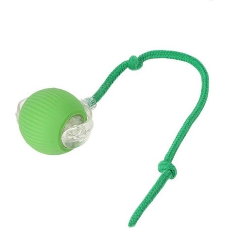 Balle Interactive Pour Animaux - USB Rechargeable - 3 Modes Lumineux - Silicone Non Toxique - Pour Chat Et Chien - 1 Pièce