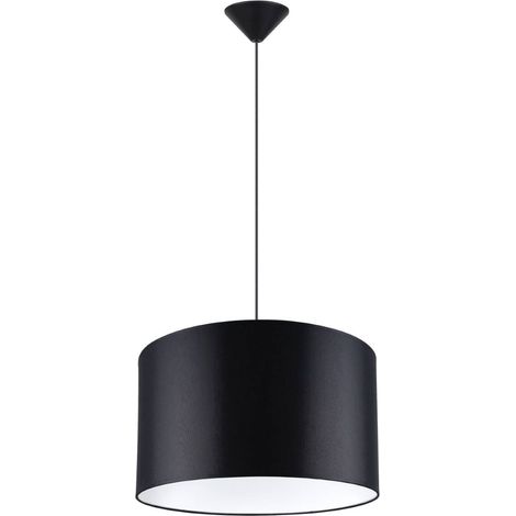 Suspension ronde noire Ø40 cm NOVA 1xE27 15W SL.1406 Sollux Lighting (1/5)