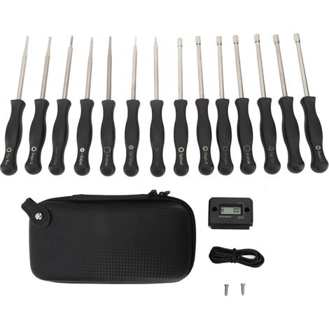 Herramienta portátil de ajuste de carburador ABS (14 piezas) para desbrozadoras, motosierras y sopladores de hojas. (1/5)