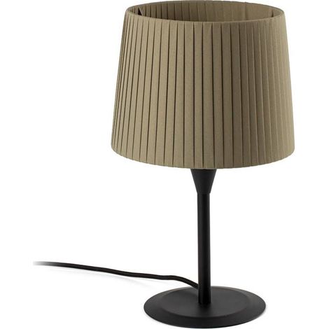 Faro SAMBA - Lampada da tavolo tonda affusolata verde, attacco E27 (1/5)