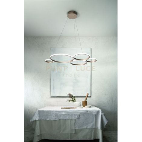 SOSPENSIONE POIS ORO 4000k 5767lm 60w DIMMERABILE L.108CM