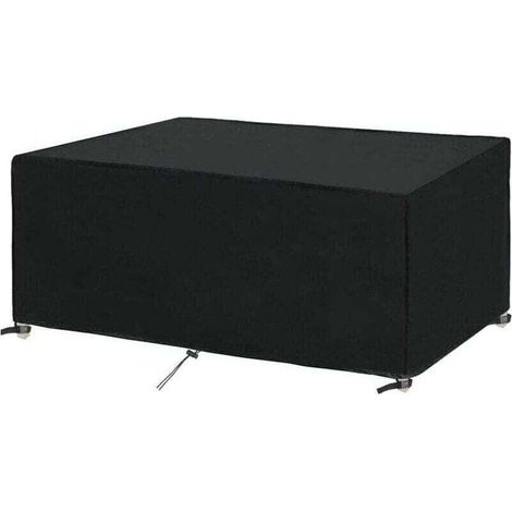 Housse Salon de Jardin 200x100x75cm Protection Bache Table de Jardin Mobilier Extérieur Imperméable Coupe-Vent Anti-UV Résistant Au Froid Housse de Meuble Tissu Oxford (200x100x75cm)-- (1/4)