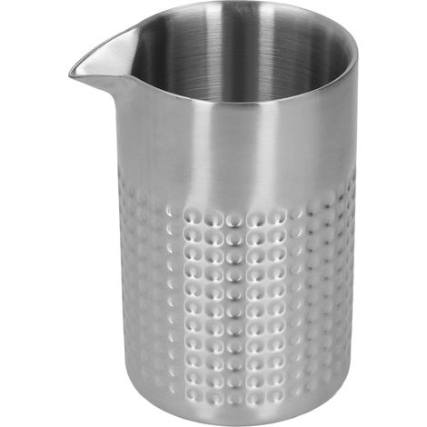 Doppelwandiges, mattiertes Cocktailglas aus Edelstahl, ideal für Barkeeper. (1/5)