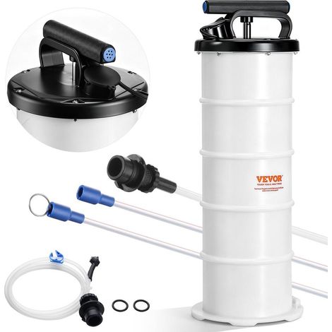 Extracteur de Fluide 6,5 L Pompe à Vide d'Aspiration Vidange d'Huile Moteur Manuel avec Jauge et Tuyau d'Aspiration pour Changement d'Huile Facile Évacuation des Fluides Automobiles sous Vide (1/5)