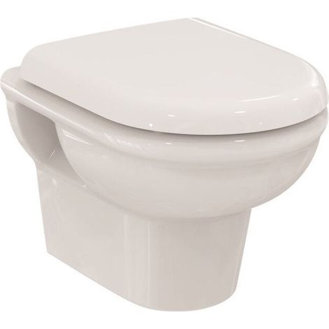 Pacchetto combinato WC sospeso EXACTO senza brida, con softcosing, 355 x 480 bianco IDEAL STANDARD