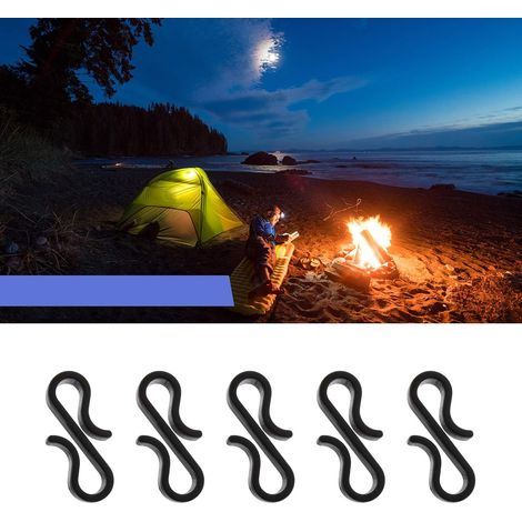 Lot de 20 - Crochet De Gouttière Clip De Lumière À Pince En Forme s Plastique Pour Décoration Noël Suspendues (1/5)
