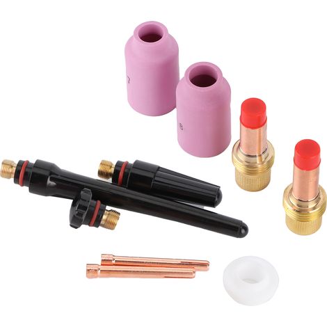 Buse de soudage en céramique et cuivre, 10 pièces, pour outils de réparation de torches de soudage, adaptée aux torches de soudage 17/18/26. (1/5)