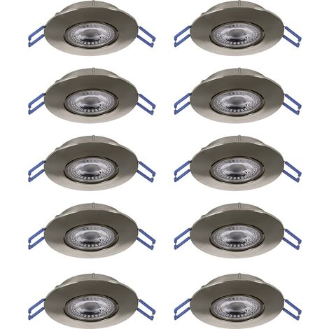 Faretto Incasso Moderno Gedrez Plastiche Grige Trasparente Led 4,9W 5200Lm Ip20