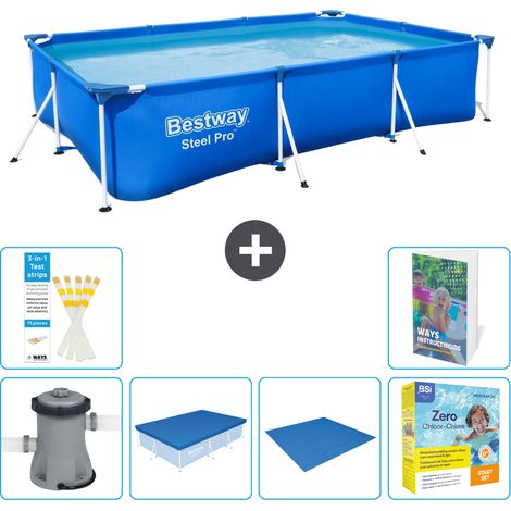 Bestway Steel Pro Rechteckig - 300x201x66 cm - 7-teilig S198