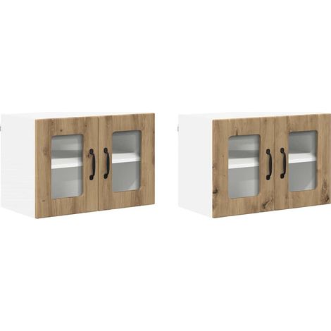 Meubles de Rangement,Armoire de cuisine 2 pcs Chêne artisanal 60 x 31 x 40 cm CFW319980 (1/5)