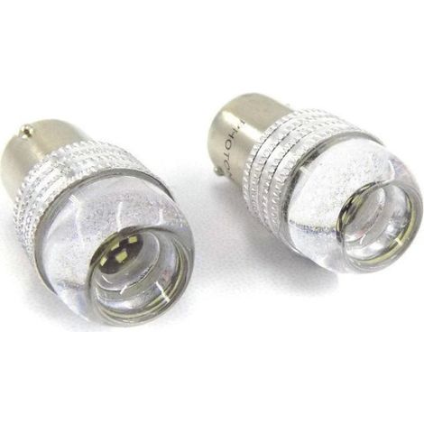 2er-Set LED-Lampen, 6 SMD, BA15S (P21W), 12 V, weißes Licht, 6000 K