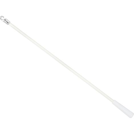 Tige de Store à Crochet - 1 Pièce - Fibre de Verre Blanche - Réglage Angle Lames - Maison Bureau École - 43 cm (1/5)