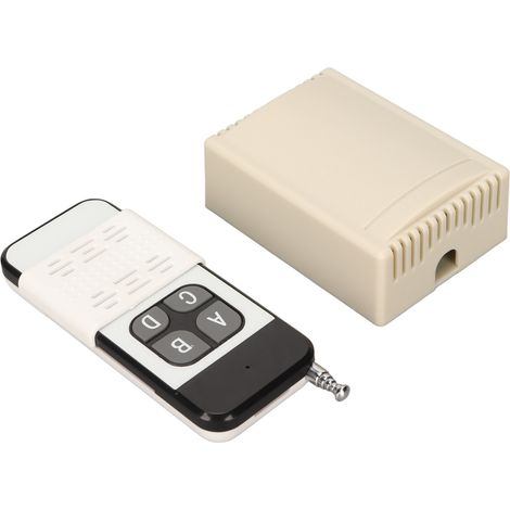 Émetteur-récepteur RF 4 voies 433MHz, télécommande sans fil avec relais 12V pour automatisation (1/5)