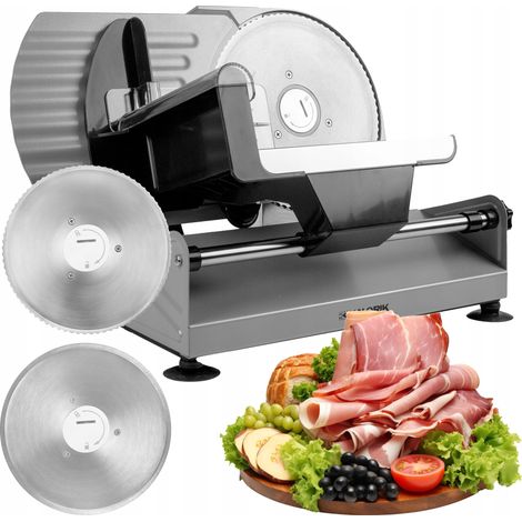 CORTADORA ELÉCTRICA DE METAL 200W Para PAN DE JAMÓN 2 CUCHILLAS REEMPLAZABLES