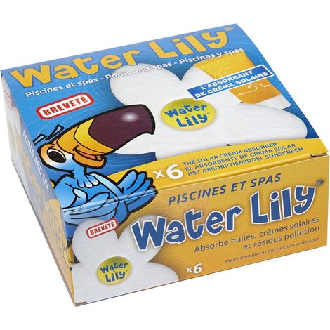 Water Lily Toucan - Absorbant pour piscine (disponible en lot) Lot de 3 boîtes
