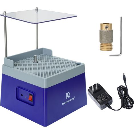 Mini meuleuse portable pour vitrail, outil de meulage diamant avec foret diamant de 1,5 cm (9 V 3,5 A) (1/5)