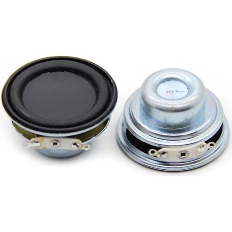 HOXILEELEO - Mini haut-parleur portable audio 1,5 pouce 4 ohms 5 W, haut-parleurs large bande 40 mm (1/5)