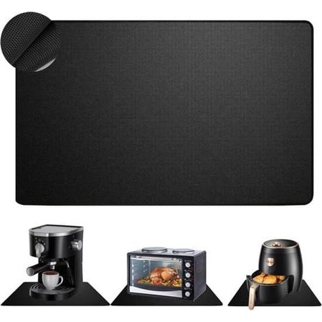 Filiyano-Tapis résistant à la chaleur – Protection pour plaque de cuisson vitrocéramique – Tapis de protection pour sol de barbecue – Tapis de (1/4)