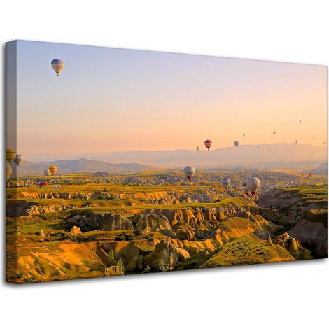 Leinwanddruck Natur Ballonfahrt Türkei 80x50