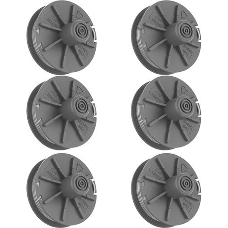 Schneidfadenspule, 6-teilige Spule für Turbotrimmer Strimmer 5307-20 Schnur 6 m Ersatz-Rasentrimmerspule für Gardena (1/4)