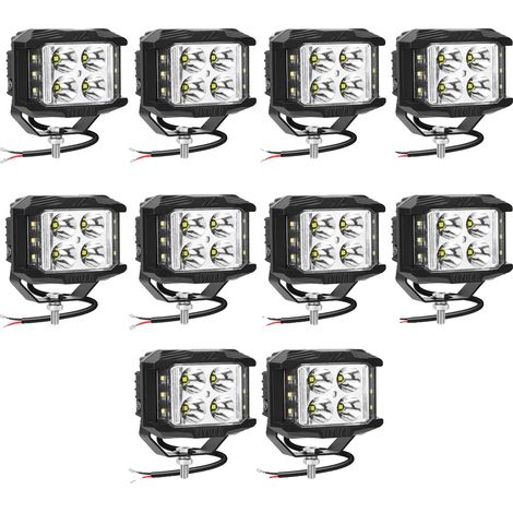 Lámpara de trabajo, 35 W, resistente al agua IP67, 10 luces blancas. (1/2)