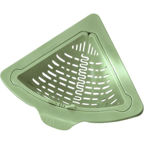 Panier d'évier d'angle en silicone – Passoire magnétique pliable pour fruits et légumes (1/5)