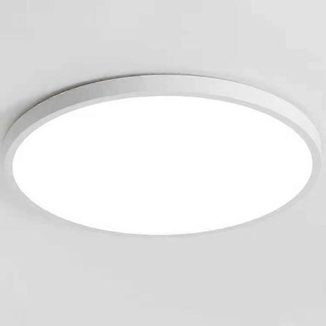 Plafonnier ultra-mince à trois couleurs, éclairage rond pour salon, lampe à induction LED (1/5)