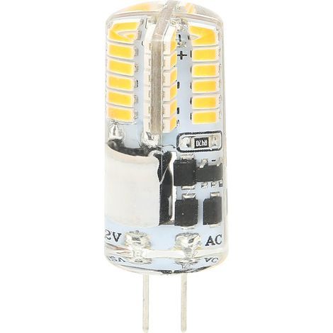 Ampoule G4 3W 300LM 48LED – bi-pin – non dimmable – AC/DC 12V – blanc froid 6000-6500K – lustre / plafonnier (1/5)