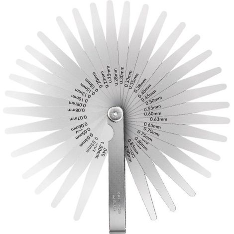 Spessimetro Calibro Spessori 32 lame 0,03mm 1,00mm Misuratore Spessori Fessure (1/5)