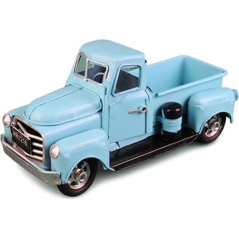 Vintage-Metall-Pickup-Truck im klassischen rustikalen Stil – Weihnachtsdekoration für Zuhause oder Büro (1/5)