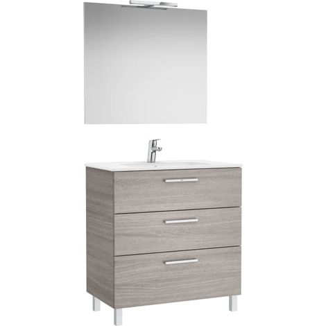 CONJUNTO VICTORIA BASE+LAVABO 800 RBL.CITY TEXTURIZ.3 CJN.EPJO.APL.LED