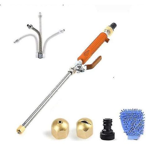 Set mit 6 Hochdruck-Spritzpistolen für Garten- und Auto-Hochdruckreiniger (orange) (1/5)