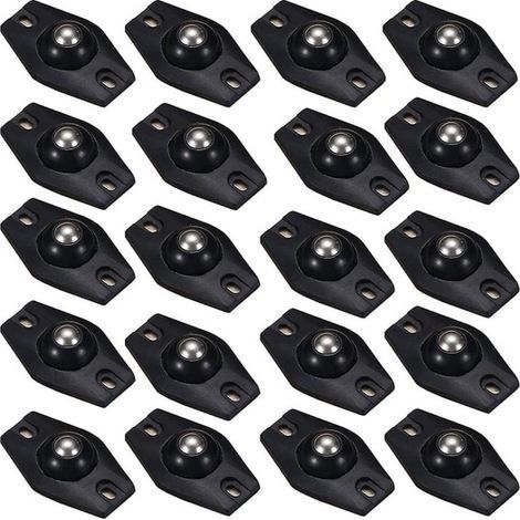 20 mini roulettes pivotantes pour meubles, roulettes auto-adhésives, roulettes universelles 360° (1/5)