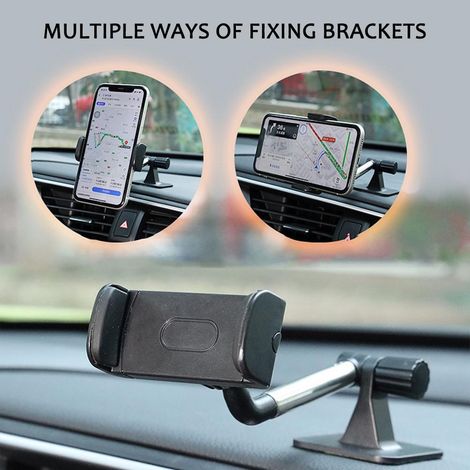 Support universel pour téléphone de voiture, support rotatif à 360 degrés, large compatibilité (1/5)