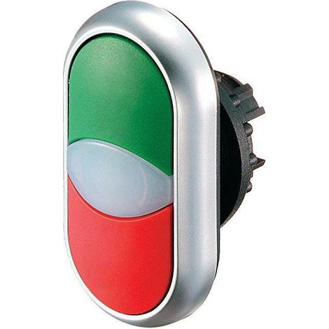 Eaton m22-ddl-gr-x1/x0 pulsante doppio luminoso  v/r i-o