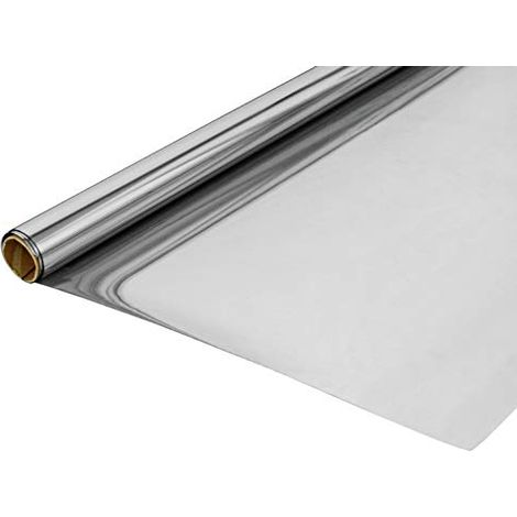 Gardinia - Pellicola a Specchio ad adesione statica, Protezione da sguardi indiscreti e dal Sole, Protezione UV, Opaco, 100% PVC, 90 x 200 cm, Grigio, (23-4111) (1/4)