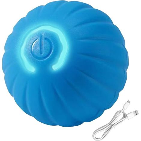 Jouets Interactifs pour Chien Accessoires Interactifs Intelligents Automatiques Rechargeables Type-C,Jouets Stimulants pour Chien - Stimulation Mentale Jeu D'intérieur Exercice sur Sol
