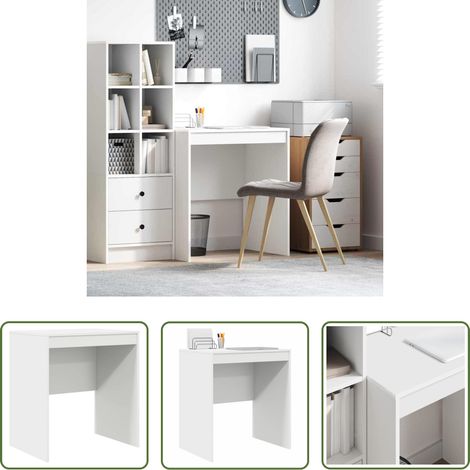 Bureau compact - Bureau Blanc 70 x 50 x 76 cm (1/5)