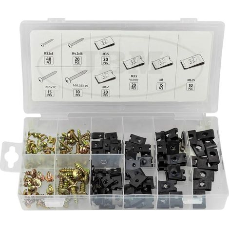 Fissaggi hardware JBM u-clip and screw assortment 170 unità (1/3)