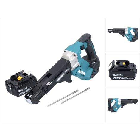 Makita DFR 551 M1 Akku Magazinschrauber 18 V 25 - 55 mm Brushless + 1x Akku 4,0 Ah - ohne Ladegerät (1/5)