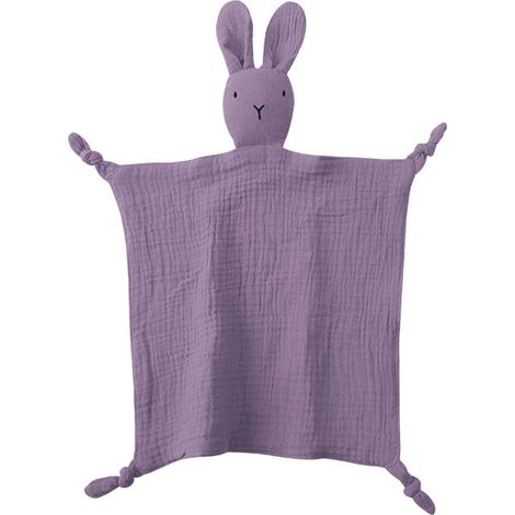 Couverture bébé - couverture bébé lapin - couverture bébé fille et bébé garçon - couverture jouet pour bébé - convient aux poussettes, berceaux et sièges auto - 28 x 28 cm (1/3)