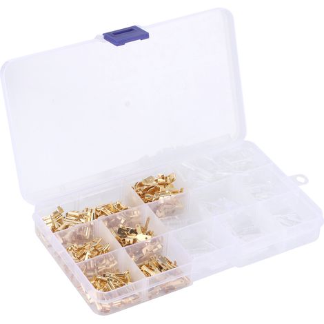 Packung mit 315 Aderendhülsen, Stecker und Buchsen, Industriebedarf 2,8/4,8/6,3 mm (1/5)